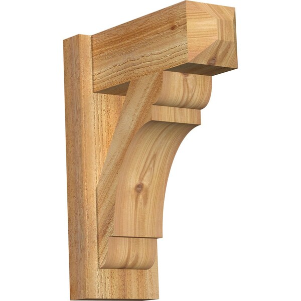Ekena Millwork Olympic Craftsman Rough Sawn Outlooker, Western Red Cedar, 6"W x 14"D x 18"H OUT06X14X18OLY04RWR - main